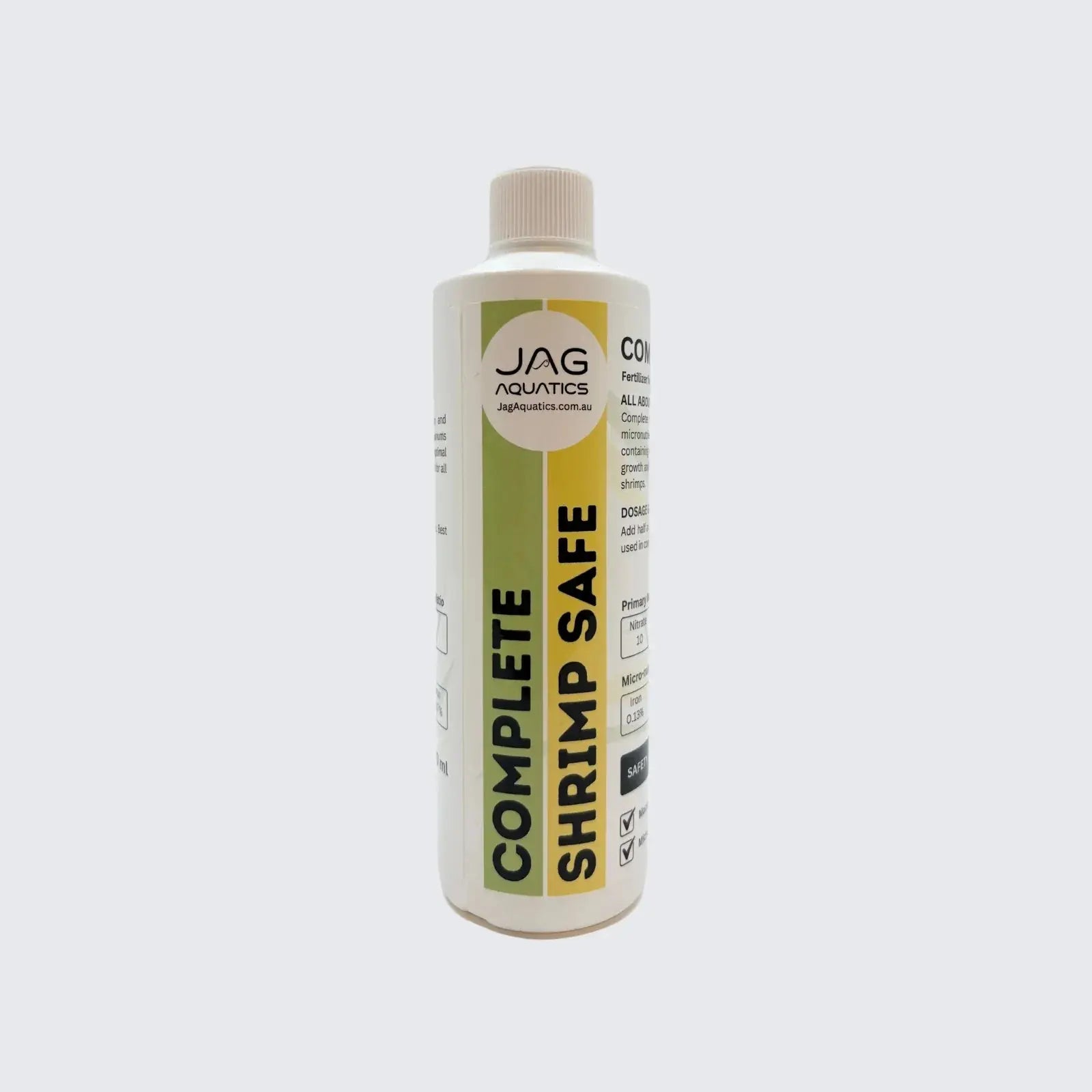 Jag Aquatics Complete Shrimp Safe 500ml liquid fertiliser for sale - N8 Aquatics, Rockhampton QLD
