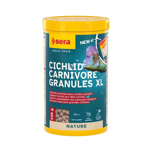 Sera Cichlid Carnivore Granules XL 350g for sale - N8 Aquatics, Rockhampton QLD