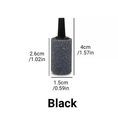 Air Stone Aerator Diffusers for Aquariums - 10 Pack (Black) N8 Aquatics