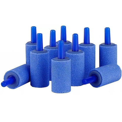 Air Stone Aerator Diffusers for Aquariums - 10 Pack (Black) N8 Aquatics