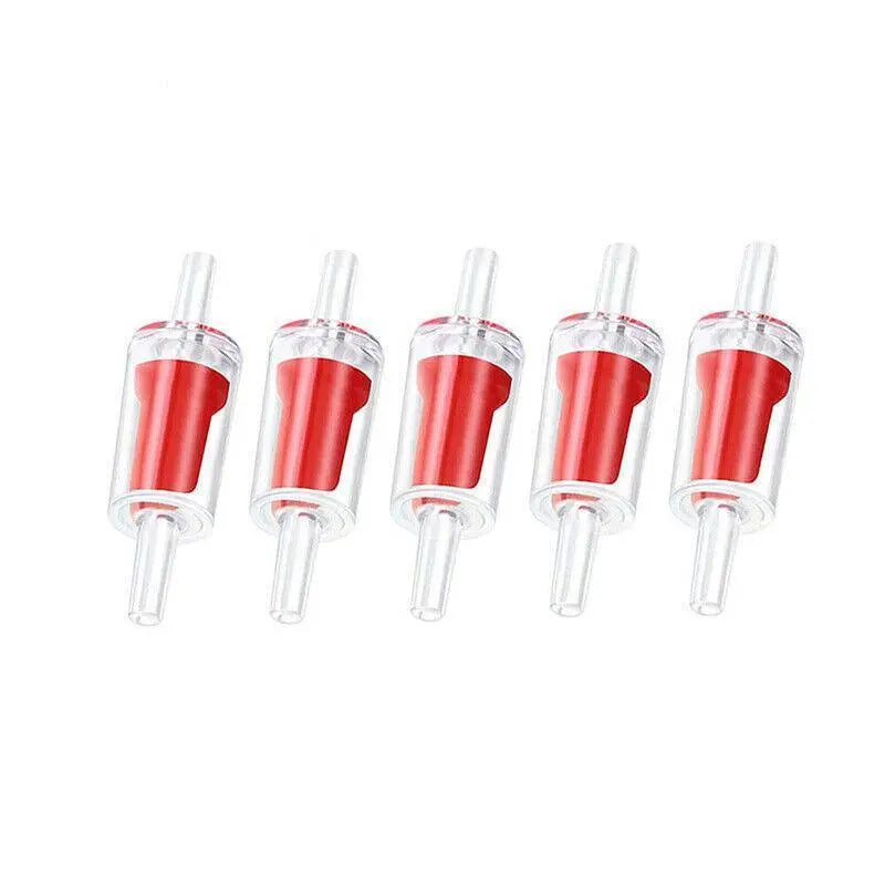 Silicone Non-Return Check Valves for Aquarium Air Pumps - 5 Pack N8 Aquatics