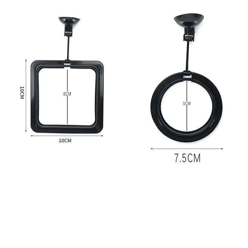 Floating Fish Feeding Ring for Aquariums (Black Square) N8 Aquatics