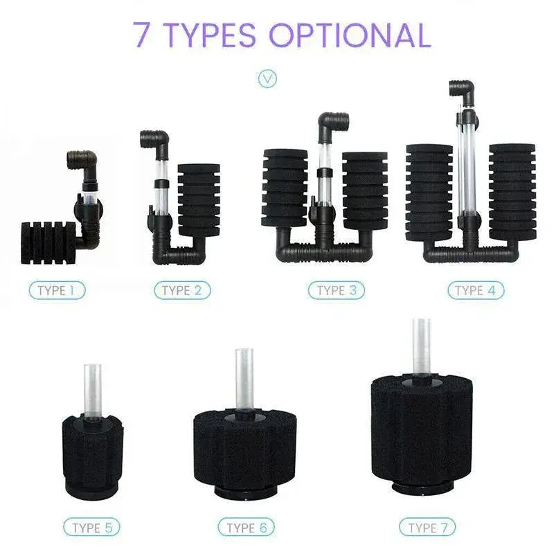 Air-Driven Sponge Filter for Aquariums (Type 5) N8 Aquatics