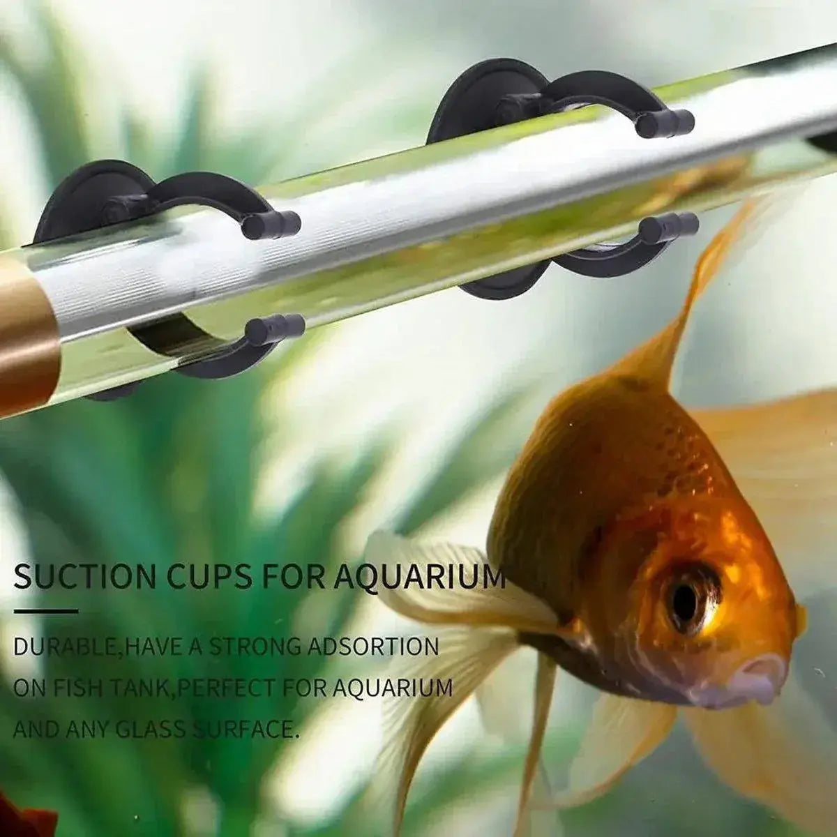 Black Suction Cup Clips for Aquarium Equipment - 20 Pack N8 Aquatics
