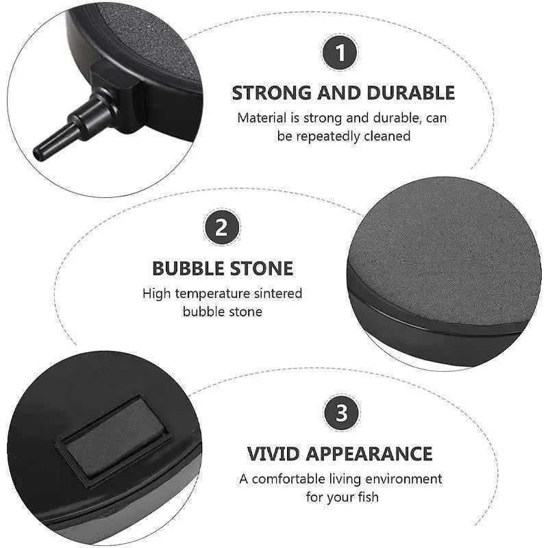 Air Bubble Disk Stone for Aquariums (13cm) N8 Aquatics