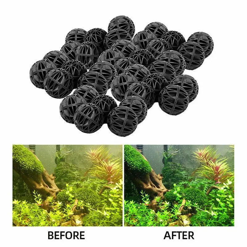 Bio Balls Aquarium Filter Media - 100 Pack (16mm) N8 Aquatics